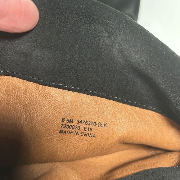 Frye Clara Over The Knee Suede Boots Size 6.5 Black Leather - Picture 9 of 9